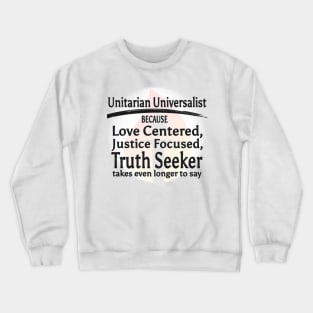 UU Because w/ Logo Crewneck Sweatshirt